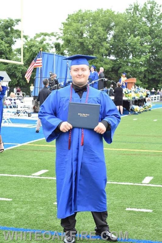 Noah Culver after receiving his Diploma.